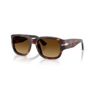 Persol Unisex Persol PO3380S 24/85 Lunettes de soleil Acétate Tortue Marron Carré Normale Ombré
