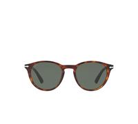 Persol Lunettes de soleil PO3152S 901531 Homme Acétate Tortue Verres verts Ronde Taille 49 mm