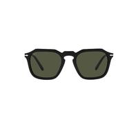 Persol Unisex Persol PO3292S 95/31 Lunettes de soleil Acétate Noir Vert Carré Normale