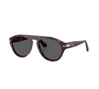 Persol Unisex Persol PO3370S 24/B1 Lunettes de soleil Acétate Tortue Gris Pilote Normale
