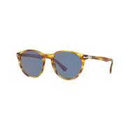 Persol - Lunettes de soleil rondes ovales en Havane Bleu - Homme - Accessoires - Multicolore - Taille: 52 MM