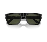 Persol - Lunettes de soleil unisexes élégantes avec monture en acétate - Homme - Accessoires - Noir - Taille: 55 MM