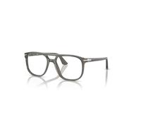 Persol Unisex Persol PO3329V GRETA 1103 Montures optiques Acétate Gris Transparent Pilote Normale