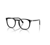 Persol Unisex Persol PO3318V 95 Montures optiques Acétate Noir Transparent Pantos Normale