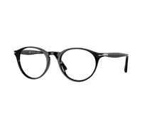 Persol Homme Persol PO3092V 9014 Montures optiques Acétate Noir Transparent Pantos Normale