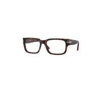 Persol - Monture Optique Rectangulaire - Homme - Accessoires - Brun - Taille: 55 MM