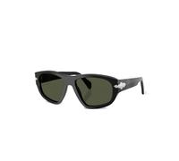 Persol Lunettes de soleil PO0050S 95/31 – Unisexe Acétate Noir/Vert Géométrique Normale