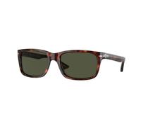 Persol Lunettes de soleil PO3048S Homme Acétate Tortue Vert Carré Normale