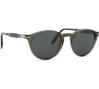 Persol Homme Persol PO3092SM 121948 Lunettes de soleil Acétate Gris Gris Ronde Polarisé