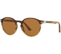 Persol PO3171S 113633 49 Terra Di Siena Marron Rond 49 MM Lunettes de Soleil