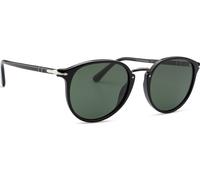 Persol Lunettes de soleil PO3210S 95/31 Homme – Acétate Noir/Vert Ronde Normale