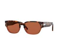 Persol PO3245S 112153 52 Marron Tortue & Opal Bordeaux Hommes Lunettes de Soleil