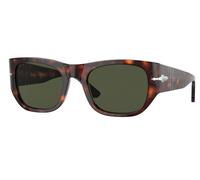 Persol PO3308S 24/31 51 Havane / Vert Carré Lunettes de Soleil Unisexe