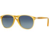 Persol PO9649S 204 S3 Miele Pente Bleu Polarisé Homme Lunettes de Soleil 52 MM