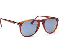 Persol Homme Persol PO9649S 96/56 Lunettes de soleil Plastique Havane Pilote Normale