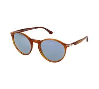Persol Unisex PO3285S 96/56 Lunettes de soleil Acétate Marron Bleu Ronde Normale