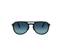 Persol Unisex Persol PO3235S EL PROFESOR SERGIO 095/S3 Lunettes de soleil Acétate Noir Bleu Pilote Polarisé Ombré