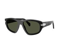 Persol Unisex Sunglass PO0050S - Couleur du Monture: Noir, Couleur de Lentille: Vert