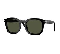 Persol Unisex Persol PO0082S 95/31 Lunettes de soleil Acétate Noir Vert Géométrique Normale