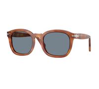 Persol Unisex Persol PO0082S 96/56 Lunettes de soleil Acétate Marron Bleu Géométrique Normale