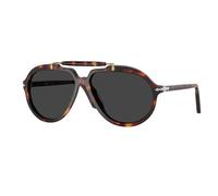 Persol Unisex Persol PO0202S 24/48 Lunettes de soleil Acétate Tortue Gris Carré Polarisé