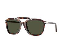 Persol Unisex PO0203S 24/31 Lunettes de soleil Acétate Tortue Vert Carré Normale