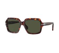 Persol Unisex PO0581S 24/31 Lunettes de soleil Acétate Tortue Vert Carré Normale