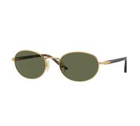 Persol Unisex Persol PO1018S IDA 515/58 Lunettes de soleil Métal Or Vert Ronde Polarisé