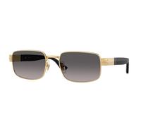 Persol Unisex Persol PO1022S 515/M3 Lunettes de soleil Métal Or Gris Pillow Polarisé