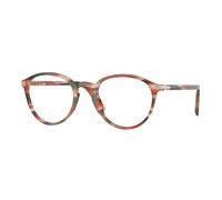 Persol Unisex Persol PO3218V 1233 Montures optiques Acétate Rouge Pantos Normale