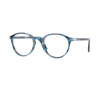 Persol Unisex Persol PO3218V 1234 Montures optiques Acétate Bleu Pantos Normale