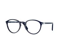 Persol Unisex Persol PO3218V 181 Montures optiques Acétate Bleu Transparent Pantos Normale