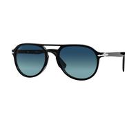 Persol Unisex Persol PO3235S EL PROFESOR SERGIO 095/S3 Lunettes de soleil Acétate Noir Bleu Pilote Polarisé Ombré