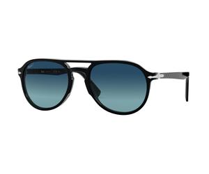Persol Unisex Persol PO3235S EL PROFESOR SERGIO 095/S3 Lunettes de soleil Acétate Noir Bleu Pilote Polarisé Ombré