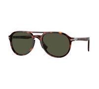 Persol Unisex Persol PO3235S EL PROFESOR SERGIO 24/31 Lunettes de soleil Acétate Tortue Vert Pilote Normale