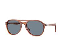 Persol Unisex Persol PO3235S EL PROFESOR SERGIO 96/56 Lunettes de soleil Acétate Marron Bleu Pilote Normale