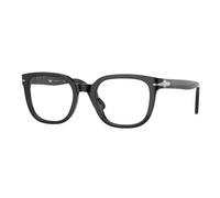 Persol Unisex Persol PO3263V 95 Montures optiques Acétate Noir Transparent Carré Normale