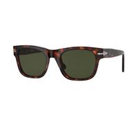 Persol Unisex Persol PO3269S 24/31 Lunettes de soleil Acétate Tortue Vert Carré Normale