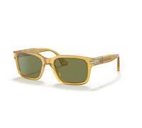 Persol Unisex Persol PO3272S 204/4E Lunettes de soleil Acétate Jaune Vert Carré Normale