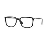 Persol Unisex Persol PO3275V 95 Montures optiques Acétate Noir Transparent Carré Normale