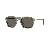 Persol Unisex Persol PO3292S 1226B1 Lunettes de soleil Acétate Vert Gris Carré Normale