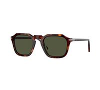 Persol Unisex Persol PO3292S 24/31 Lunettes de soleil Acétate Tortue Vert Carré Normale