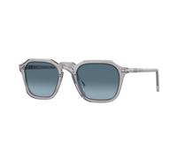 Persol Unisex Persol PO3292S 309/Q8 Lunettes de soleil Acétate Gris Bleu Carré Normale Ombré