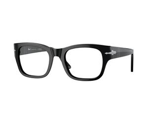 Persol Unisex Persol PO3297V 95 Montures optiques Acétate Noir Transparent Carré Normale