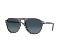 Persol Unisex Persol PO3302S 1196S3 Lunettes de soleil Acétate Gris Bleu Pilote Polarisé
