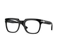 Persol Unisex Persol PO3325V 95 Montures optiques Acétate Noir Transparent Pillow Normale