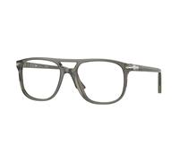 Persol Unisex Persol PO3329V GRETA 1103 Montures optiques Acétate Gris Transparent Pilote Normale