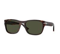 Persol Unisex Persol PO3341S 24/31 Lunettes de soleil Acétate Tortue Vert Pillow Normale