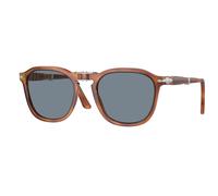 Persol Unisex PO3345S 96/56 Lunettes de soleil Acétate Marron Bleu Carré Normale Anti-réflexion