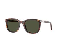 Persol Unisex Persol PO3355S 24/31 Lunettes de soleil Acétate Tortue Vert Pillow Normale